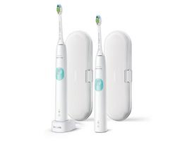 Elektriniai dantų šepetėliai PHILIPS SONICARE 4300 HX6807/35, balti, 2 vnt.