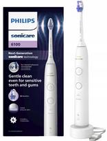 Elektriniai dantų šepetėliai Philips Sonicare 6100, balti, 2 vnt.