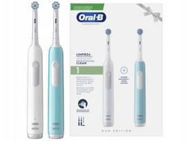 Elektrinis dantų šepetėlis Oral-B Pro Series 1 Duo, mėlynas ir baltas