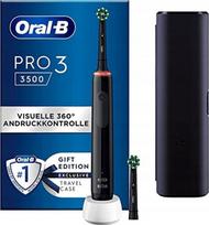 Elektriniai dantų šepetėliai Oral B Pro 3 3500, juodi, 2 vnt., belaidžiai, su 2 galvutėmis