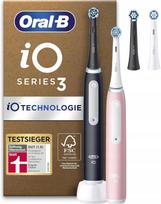 Elektriniai dantų šepetėliai Oral-B iO 3, 2 vnt., juodas ir rožinis