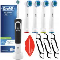 Elektriniai dantų šepetėliai Oral-B Vitality D100 Pro, juodi, 2 vnt.