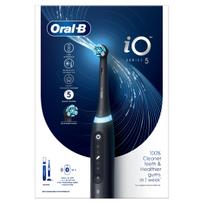 2 vnt. Braun Oral-B iO5 juodi elektriniai dantų šepetėliai
