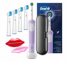 Elektrinis dantų šepetėlis BRAUN ORAL B VITALITY 103 PRO, violetinis, su besisukančia galvute