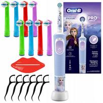 Elektrinis dantų šepetėlis ORAL-B KIDS PRO D103 Frozen su priedais