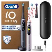 Elektrinis dantų šepetėlis Oral-B iO 9, juodas ir rožinis