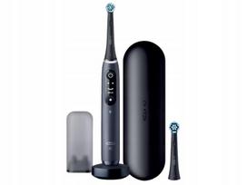 Elektrinis dantų šepetėlis Oral-B iO Series 7, juodas, su 2 galvutėmis ir dėklu