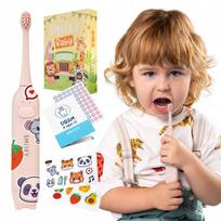 Vaikiškas elektrinis dantų šepetėlis Baby Sonic, 0–3 m., rožinis