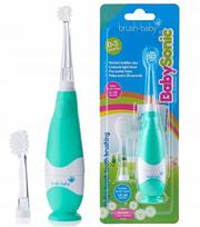 Vaikiškas elektrinis dantų šepetėlis Brush-Baby BabySonic, žalias, 0–3 m.