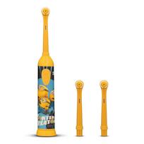Vaikiškas elektrinis dantų šepetėlis MINIONKI, geltonas, su 3 antgaliais