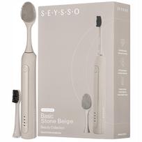 Ultragarsinis dantų šepetėlis SEYSSO BASIC, smėlio spalvos, Beauty Collection