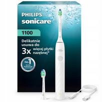 Elektrinis dantų šepetėlis Philips Sonicare 1100, baltas, 2 antgaliai, HX3902/01