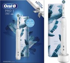 Elektrinis dantų šepetėlis Oral-B Pro CrossAction, baltas, su dėklu