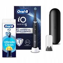 Elektrinis dantų šepetėlis Oral-B iO5 juodas su 4 antgaliais