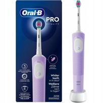 Elektrinis dantų šepetėlis Oral-B Vitality Pro, violetinis, su siūlo antgaliais