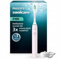 Elektrinis dantų šepetėlis Philips Sonicare 2100, šviesiai rožinis, 2 antgaliai, HX4022/03