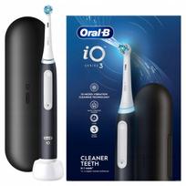 Elektrinis dantų šepetėlis Oral-B iO Series 3, juodas, su dėklu