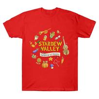 Symphony of Seasons Tour TShirt Stardew Valley T Shirt Gamer Lover Cotton Short Sleeve Tshirt Women Unisex Cotton Clothing Comfort M beige