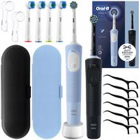 Elektrinis dantų šepetėlis ORAL-B VITALITY PRO D103, mėlynas/juodas, 2 vnt. rinkinys