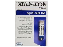 Gliukozės matuoklio juostelės ACCU CHEK AVIVA, 50 vnt.