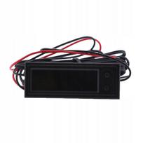 Automobilio skaitmeninis LED laikrodis su temperatūros ir įtampos indikatoriumi