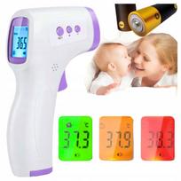 Bekontaktis infraraudonųjų spindulių termometras, greitas kaktos temperatūros matavimas, LCD ekranas