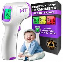 Belaidis infraraudonųjų spindulių termometras su LCD, tikslus, matuoja per 1 sek.