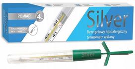 Medicininis stiklinius termometras be gyvsidabrio SANITY SILVER