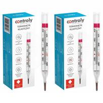 Stiklinis termometras Hydrex, be gyvsidabrio, tikslus, greitas, 2 vnt.