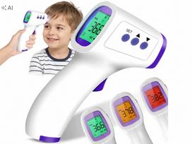 Infraraudonųjų spindulių bekontaktis termometras su LCD vaikams ir suaugusiems 1S