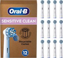 Dantų šepetėlio antgaliai Oral-B Pro Sensitive Clean, 12 vnt., balti