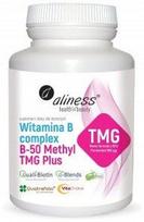 Maisto papildas Aliness Vitamin B Complex B-50 Methyl TMG, 100 kapsulių