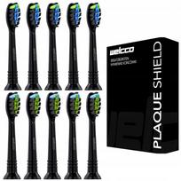 Dantų šepetėlio Philips Sonicare juodi antgaliai, 10 vnt.