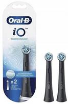 Dantų šepetėlio galvutės Braun Oral-B iO Ultimate Clean, juodos, 2 vnt. (RBCB-2)