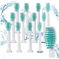 12 vnt. PHILIPS SONICARE dantų šepetėlių antgaliai, balti