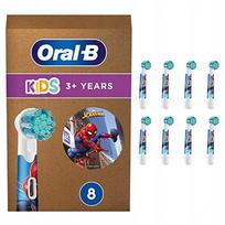Vaikiškos elektrinio dantų šepetėlio galvutės ORAL-B Spiderman, 8 vnt.