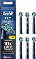 Elektrinio dantų šepetėlio antgaliai Oral-B Cross Action Pro Black, 6 vnt.