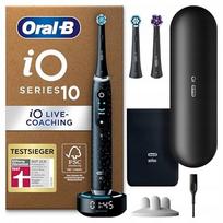 Elektrinis dantų šepetėlis ORAL-B iO Series 10 Plus, su 3 šepetėliais ir dėklu, Cosmic Black