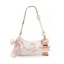 COACH shoulder bag [Customized bag] Teri 25 brand micro-label detachable strap bow silk scarf extension chain printed artificial Yunguichu basic model balta