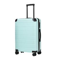 OCEANIA ROO DS-YS812 Striped ABS&PC Carry-On Suitcase white