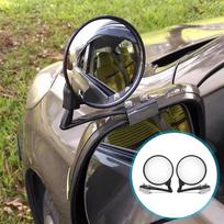 1pair Car Exterior Blind Spot Rearview Mirror Auto Side Convex Mirrors Wide Angle Round Auxiliary Car Rear View Miroir Parts juoda
