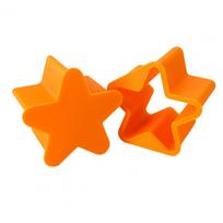 Cake Pop Mold Multifunctional Cake Cutter Multifunctional Cake Mold Set 3d Printed Cookie Dough Cutter Star Mouse for Baking orange