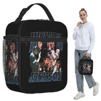 Michael Jackson Dancing Insulated Lunch Bag for Women Office Cooler Thermal Food Box Tote Portable Lunch Boxes Container One Size