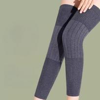 1 Pair Thick Warm Wool Kneepad Leg Guard Cashmere Knee Protector Windproof Coldproof Leg Warmers Women Men KneeCap Leg Sleeves One Size pilka