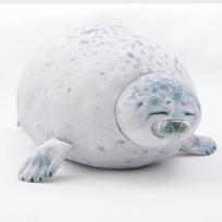 30-60cm Seal Pillow Doll Soft Sea Lion Plush Toys Sea World Animal Seal Plush Stuffed Doll Baby Sleeping Pillow for Kids Gifts 30cm white