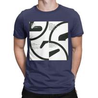 Leisure Aphex Twin Logo Selected Ambient T-Shirts for Men Crewneck Cotton T Shirts Short Sleeve Tees Graphic Clothes XXXXL tamsiai mėlyna spalva