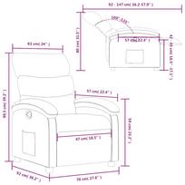Relax Chair Black Faux Leather