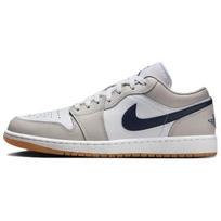Jordan Air Jordan 1 Karvės skaldyta oda Amortizacija Žemi aukščio Vintage Krepšinio Batai Vyriški Balti 553558-146 44 balta