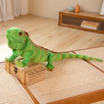Simuliaciniai ropliai, driežas, chameleonas, pliušiniai žaislai, asmeniški, realistiški gyvūnai, kimštos lėlės vaikams, gimtadienio dovanos 65cm žalia