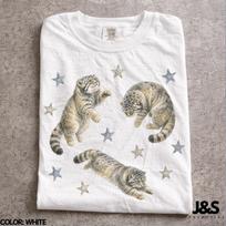 Manul Cat Shirt, Comfort Colors Pallas Cat Tshirt, Wild Cat Lover Gift, Cute Wildlife Nature Graphic Tee, Rare Animal Shirt Men Women M gray